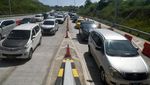 Potret Kemacetan di Keluar Tol Parungkuda Sukabumi