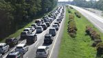 Potret Padatnya Arus Balik di Tol Palimanan-Kanci