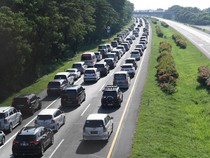 Potret Padatnya Arus Balik di Tol Palimanan-Kanci