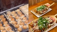 Terakhir, ada momen Anya membeli jajanan kaki lima di Jepang. Ia membeli takoyaki di kawasan Osaka yang memang terkenal lezatnya. Foto: Instagram @anyageraldine