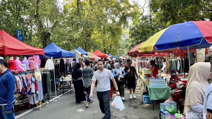 Kawasan Gasibu Bandung, Minggu (14/4/2024).