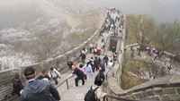 Badaling adalah bagian dari Tembok Besar Tiongkok yang paling banyak dikunjungi wisatawan. 