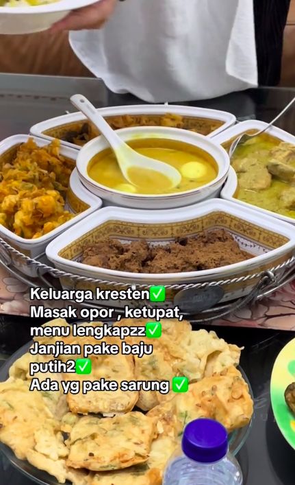 Toleransi, Umat Non Muslim Antusias Sajikan Ketupat hingga Opor Ayam Lebaran