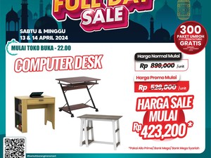 Beli Meja Komputer di Transmart Full Day Sale, Harganya Miring Banget!