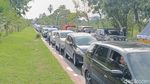 Lautan Manusia di Pantai Pangandaran Saat Libur Lebaran
