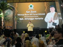 Airlangga Sapa Mardiono di Halalbihalal, Ungkit Koalisi Indonesia Bersatu