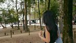 Cantiknya Anya Geraldine Liburan di Taman Nara Jepang