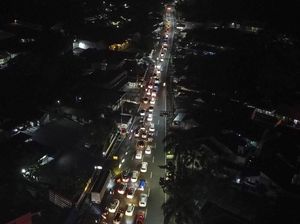 Arus Balik di Jalur Selatan Padat Merayap pada Minggu Malam