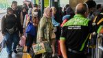 Suasana Arus Balik di Stasiun Gambir