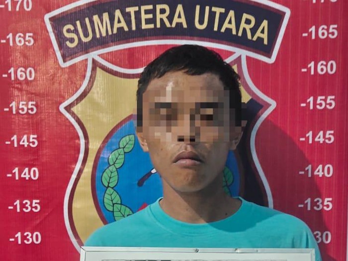 MD pelaku pencurian yang ditangkap personel Polres Tebing Tinggi (Foto: Dok. Polres Tebing Tinggi)