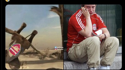 Meme Kocak: Arsenal dan Liverpool Kalah Bareng, Wih Kompak!
