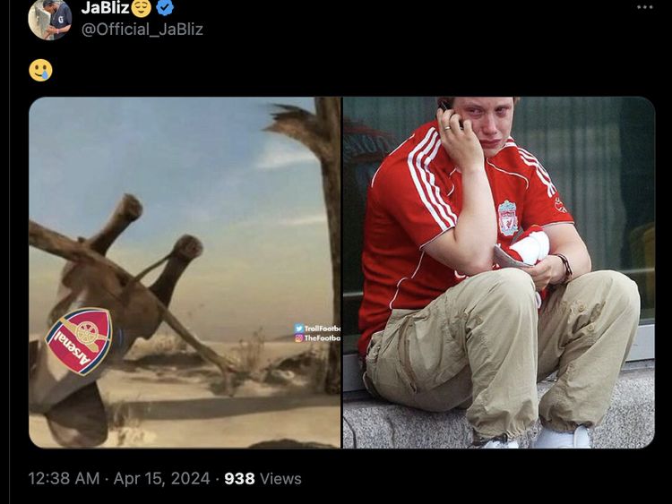 Meme Kocak: Arsenal dan Liverpool Kalah Bareng, Wih Kompak!