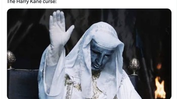 Padahal 11 kali berurutan Bayern Munich juara Bundesliga, kutukan Harry Kane dianggap mengakhirinya. Foto: Twitter