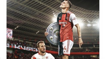 Harry Kane dan Granit Xhaka sama-sama meninggalkan Liga Inggris Ke Bundesliga, tapi hanya Xhaka yang juara. Foto: Twitter