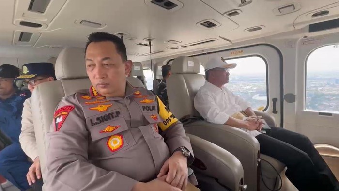 Menko PMK, Panglima-Kapolri Satu Helikopter Cek Arus Balik KM 70 Tol Cikatama. (Istimewa)