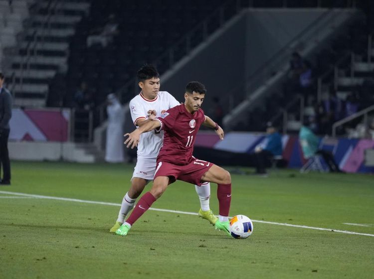 Piala Asia U-23: Qatar Unggul Atas Indonesia di Babak Pertama