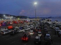 Suasana Puncak Arus Balik di Pelabuhan Merak