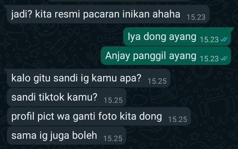 Kadang, tingkah laku orang suka di luar perkiraan BMKG. Kayak deretan chat cringe berikut ini, untungnya lumayan menghibur.