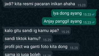 Siapa nih baru jadian langsung minta password seluruh medsos pasangannya? Foto: X/txtdariwhatsap