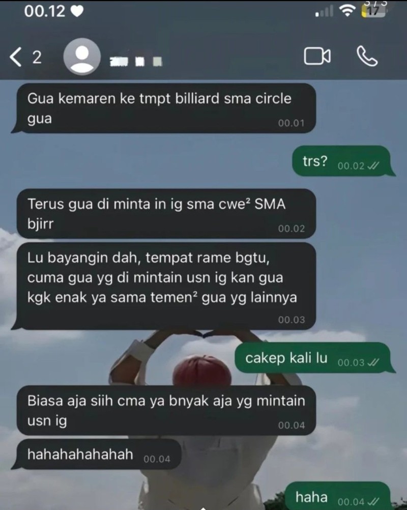 Kadang, tingkah laku orang suka di luar perkiraan BMKG. Kayak deretan chat cringe berikut ini, untungnya lumayan menghibur.