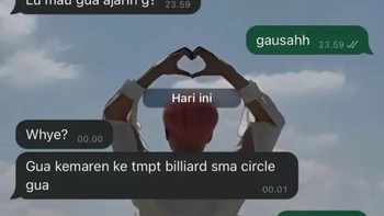 Kamu tahu billiard nggak? Foto: X/txtdariwhatsap