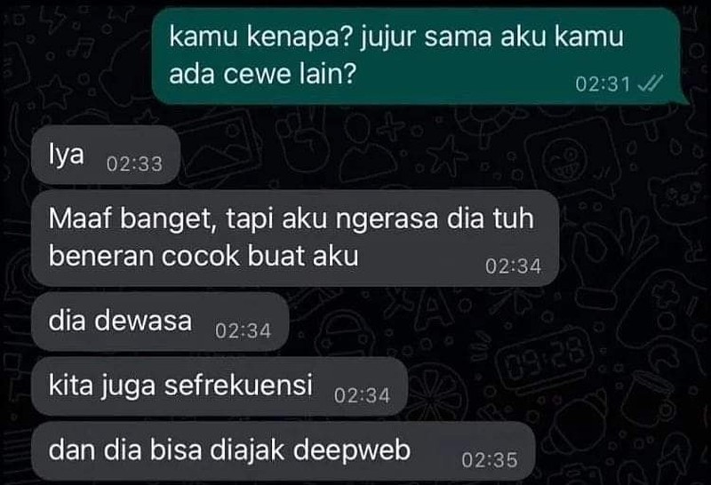Kadang, tingkah laku orang suka di luar perkiraan BMKG. Kayak deretan chat cringe berikut ini, untungnya lumayan menghibur.