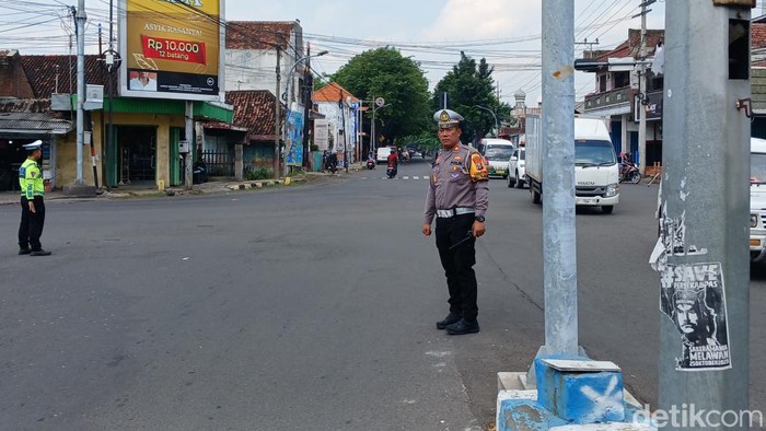 Jalanan Kota Pasuruan sudah lengang usai arus mudik