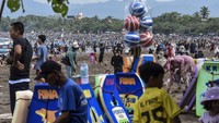 Dinas Pariwisata dan Kebudayaan (Disparbud) Kabupaten Pangandaran mencatat jumlah kunjungan ke destinasi wisata di Pangandaran selama hari libur lebaran mencapai 159.125 orang.