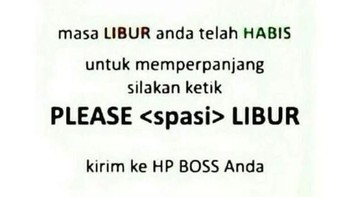 Format pesan ke bos. Foto: Twitter
