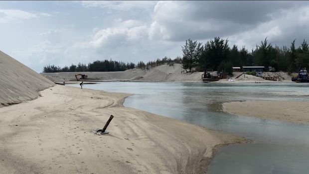 Muara Air Kantung, Pelabuhan Jelitik Sungailiat, Kabupaten Bangka
