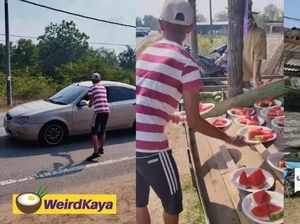 Viral Penjual Semangka Bagikan Dagangannya untuk Pemudik yang Kena Macet