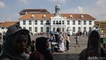 Potret Kota Tua Jakarta Masih Ramai Meski Libur Lebaran Telah Usai
