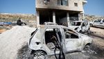 Sisa-sisa Serangan Brutal Pemukim Israel di Tepi Barat