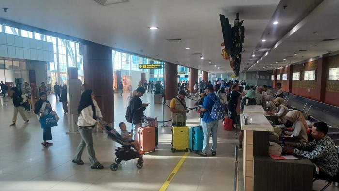 Suasana di Bandara Sultan Syarif Kasim II Pekanbaru. (Foto: Istimewa).