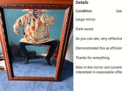 Tingkah Kocak Penjual Cermin di Online, Effort Banget