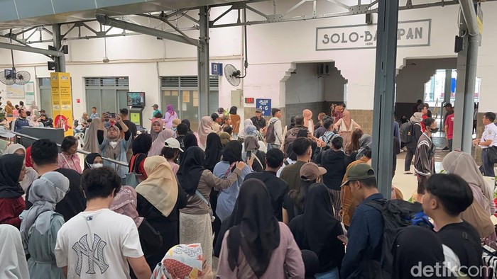Suasana Solo Balapan saat libur Lebaran.