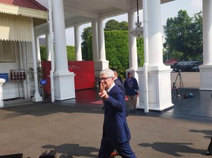 Tim Cook Bertemu Jokowi, Tiba di Istana Sejak Pagi