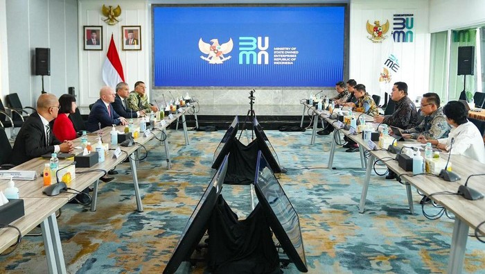 Menteri BUMN Erick Thohir bertemu petinggi Mastercard