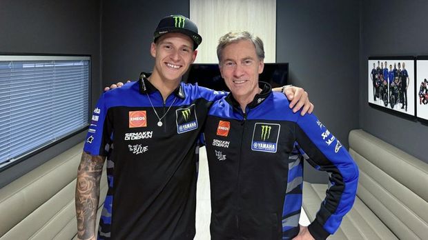 Fabio Quartararo dan Lin Jarvis.