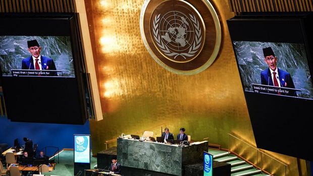Kemenparekraf menghadiri undangan PBB di New York, Senin (15/4/2024).