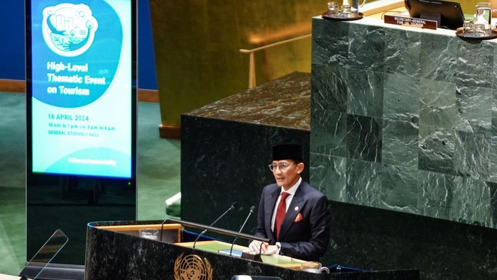 Kemenparekraf menghadiri undangan PBB di New York, Senin (15/4/2024).