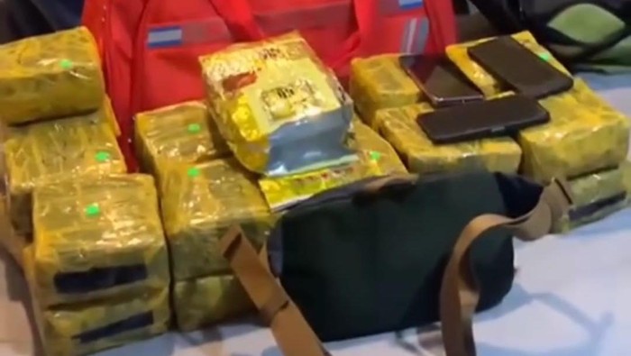 Tangkapan layar video barang bukti narkoba yang diamankan dari apartemen di Medan