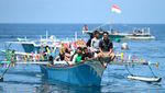 Potret Pawai Perahu Hias di Gorontalo