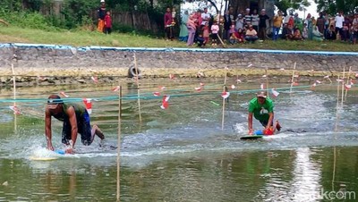 Serunya Lomba Skilot di Pasuruan