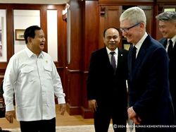 Momen Bos Apple Tim Cook Berjumpa Prabowo