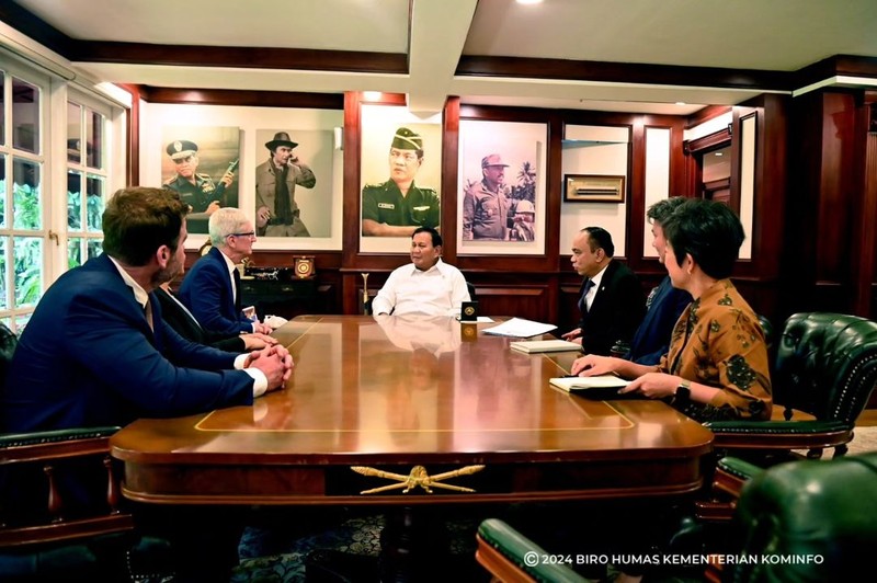 Tim Cook bertemu Prabowo
