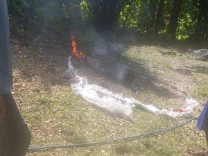 Balon Udara Jatuh di Jatinom Wonogiri, Muncul Api-Isi Petasan