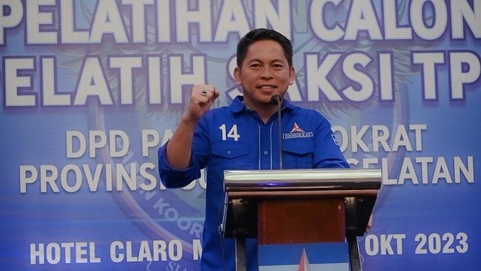 Ketua DPC Demokrat Soppeng Mohamad Chandra Muhctar.