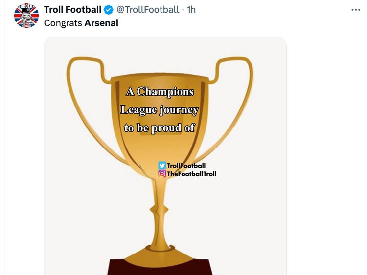 Meme-meme Kocak Arsenal Didepak Bayern Munich di Liga Champions