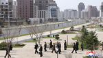 Mengintip Kompleks Apartemen Baru Korut yang Diresmikan Kim Jong Un